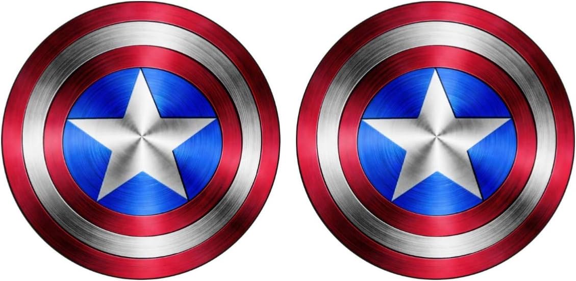 Foxy21 Captain America Shield Vinyl Sticker DecalSIZES (4" x 4") (2)
