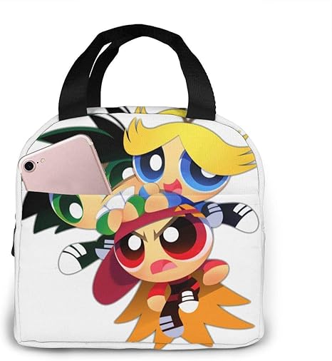 Amazon 暖かい心ランチバッグ おしゃれパワーパフガールズ 7 保冷ランチバッグ 保温バッグ ポケット付き ピクニックバッグ ー付き 弁当バッグ トートバッグ 漏れ防止 お弁当バッグ ビーチ キャンプ 運動会 仕事 山登り ランチバッグ ランチ巾着 ランチベルト