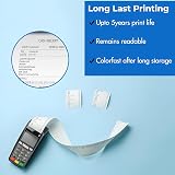 G4GADGET 20 Pack 80x80 Thermal Paper Till Rolls with Red Warning Strip view 4