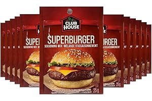 Club House, Dry Sauce/Seasoning/Marinade Mix, Superburger, 25g, Case Pack 12 Count