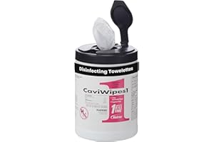 METREX RESEARCH CORPORATION Metrex CaviWipes1 Surface Disinfectant Towelettes – Durable Non-Woven Disinfecting Wipes for Hard, Non-Porous Surfaces, Pre-Saturated with CaviCide1 – 6" x 6.75", 160 Wipes per Canister (Pack of 1)