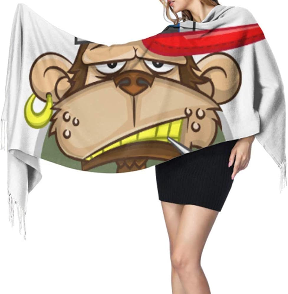 Shawl Wrap Cashmere Scarf Rich Luxury Holding Money Monkey ...