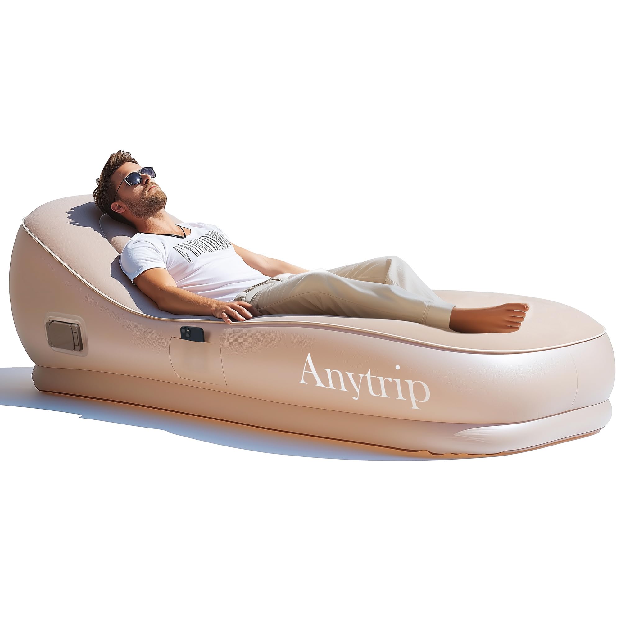 Photo 1 of **********MISSING PARTS*******
Anytrip Inflatable Couch Air Sofa Blow Up Lounger with Built-in Pump,Portable Self-Inflating Lounge Chair for Home Camping Traveling Outdoor