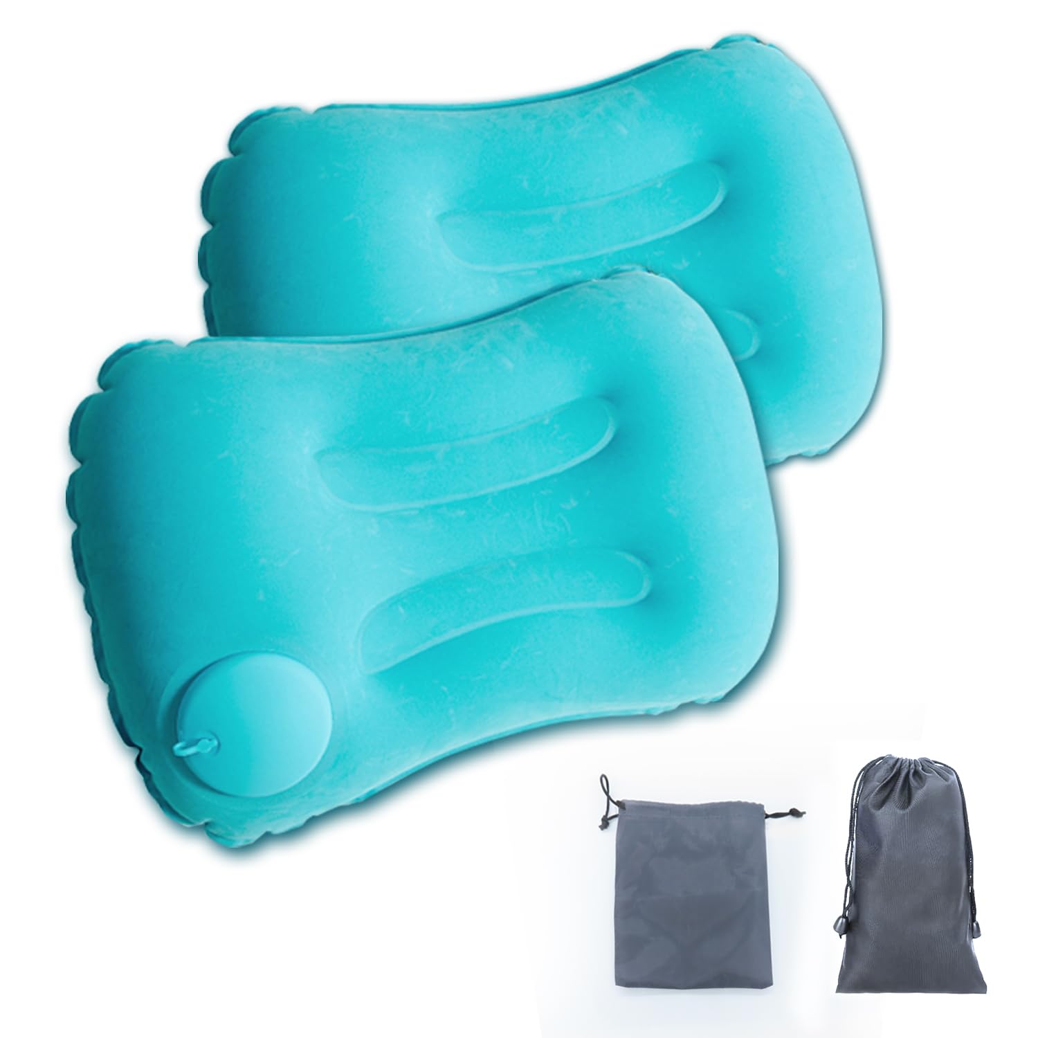 SIGANDG Ultralight Inflatable Camping Pillows for Adults Camping Pillow Inflatable Camping Pillows Included storage bag for Camping, Hiking, Fishing, Picnic（2 pack）