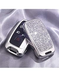 Royalfox - Carcasa para llave de coche con 5 botones en 3D, sin llave, para Land Rover Defender Discovery Sport LR2 LR3 LR4, Range Rover Sport EVOQUE y Jaguar XF XJ XJL XE F-PACE