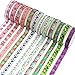 JPSOR 48 Rolls Washi Tape Set, 8mm Wide Decorative Masking Adhesive Tape Four Season Paper Tape, Great for DIY, Craft, Gift, Scrapbook-Decorative, Multi-Purpose (Colorful)