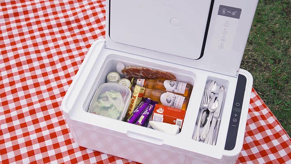 MOBICOOL MCG15 Kompressor-Kühlbox, 15 L, Kühlung bis -18 °C, mit leistungsstarker Schnellkühlung Weiß 9