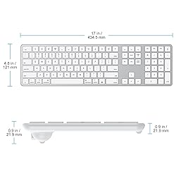 OMOTON Bluetooth Keyboard Compatible with Mac, with