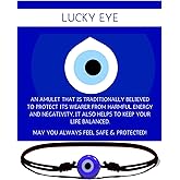 Black String Evil Eye Bracelet – Adjustable Nylon Cord Talisman | Handmade Protection Amulet with Blue Turkish Glass Bead for Men, Women & Teens