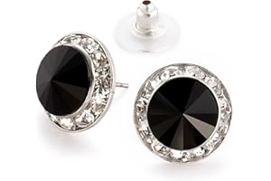 Star Light Crystal Jewelry | Colorful Rhinestone Pierced Earrings for Dance, Pageant, Prom, Performance, Wedding or Special Event