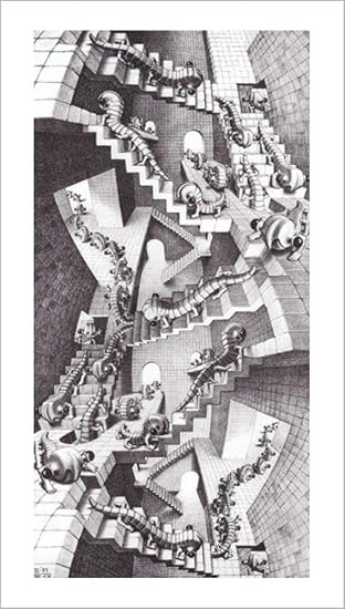 Haus Der Treppen Poster M C Escher Amazon De Kuche Haushalt