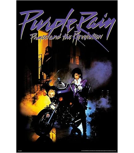 Amazon.com: ArtDirect Purple Rain Framed 27x40 Movie Poster