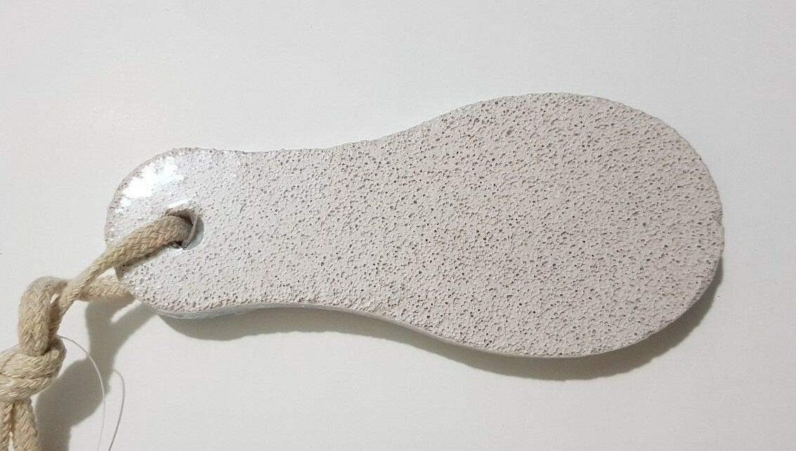 Pumice Stone Pedicure Block Exfoliate Smooth Hands & Feet, White - Image 3