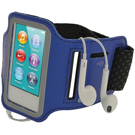 igadgitz U2045 Reflektierende Anti-Rutsch Neopren Sports Armband Oberarmtasche Tasche Schutz Hülle Etui Case für Apple iPod N