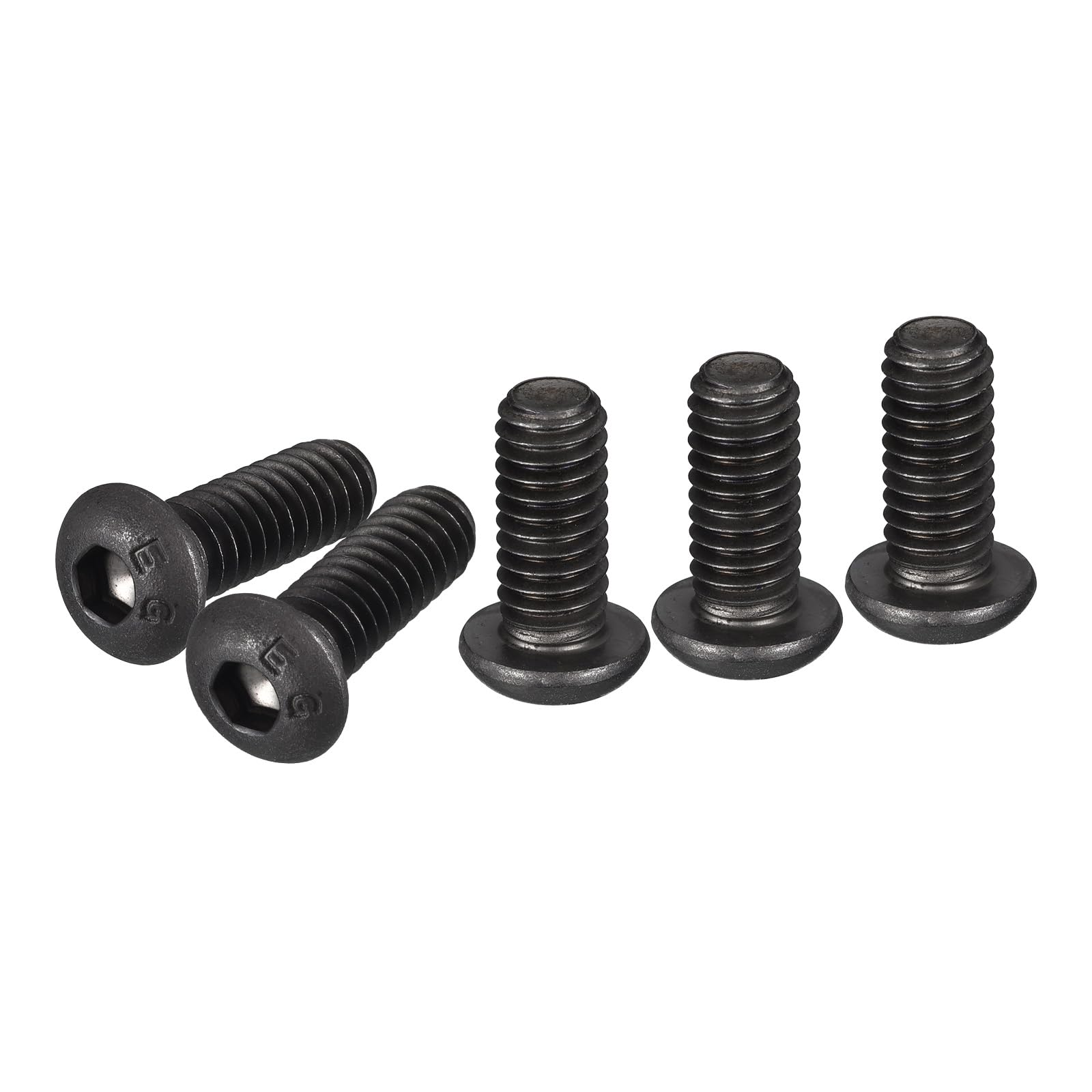 DTGN 5/16-18x3/4" Button Head Socket Cap Screws - 10Pack - Good for Machine - Carbon Steel Black Oxide - Hex Drive Full Thread UNC Fasteners — image 1