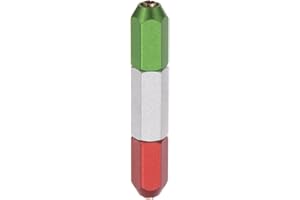 HARFINGTON Aluminum Alloy Pin Gage Handle 3-4mm Clamping Range Go No Double End Gauge Handle Industrial Tools for Plug Gage