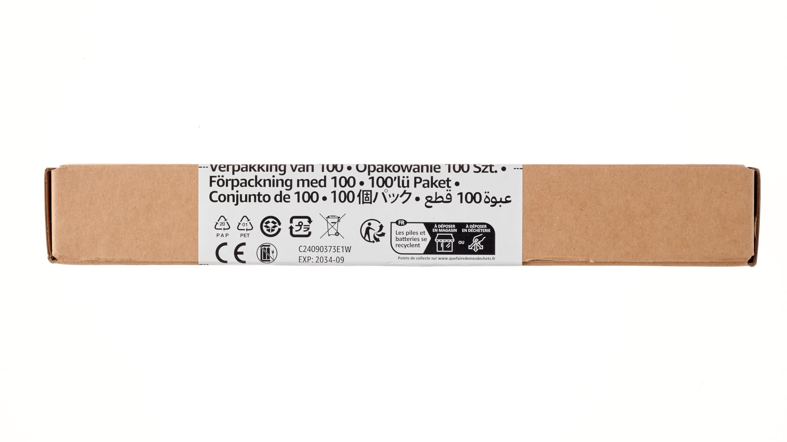 Amazon Basics 100-Pack AA Alkaline High-Performance Batteries, 1.5 Volt, 10-Year Shelf Life