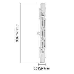 haraqi 6 Pack Halogen Light Bulb R7S Base J Type