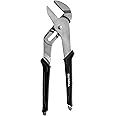 Olympia Tools 12-Inch Tongue and Groove Pliers, Straight Jaw Pliers with Cushion grip, 7 Jaw positions, 2.7" Jaw Capacity