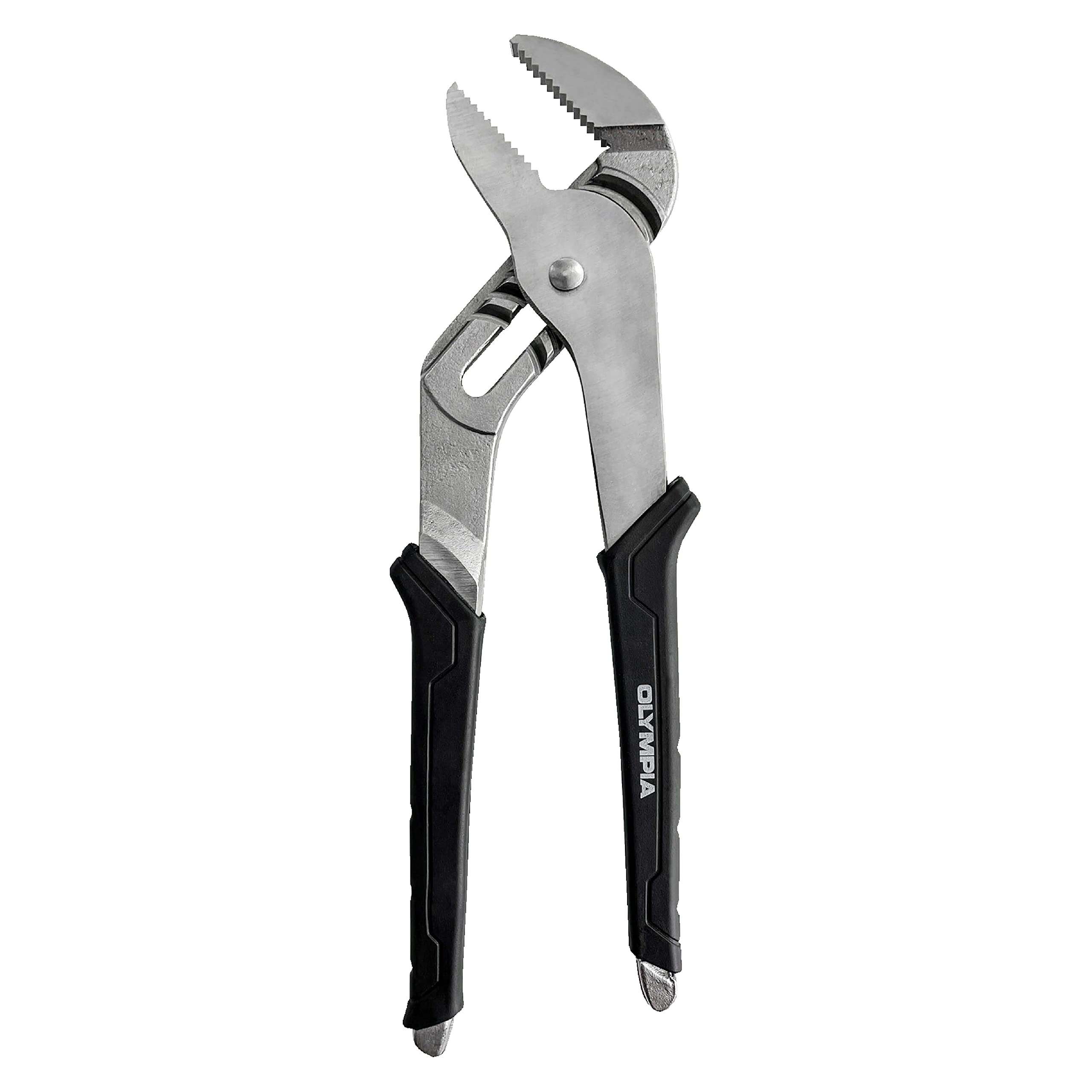 Photo 1 of Olympia Tools 12-Inch Tongue and Groove Pliers, Straight Jaw Pliers with Cushion grip, 7 Jaw positions, 2.7" Jaw Capacity