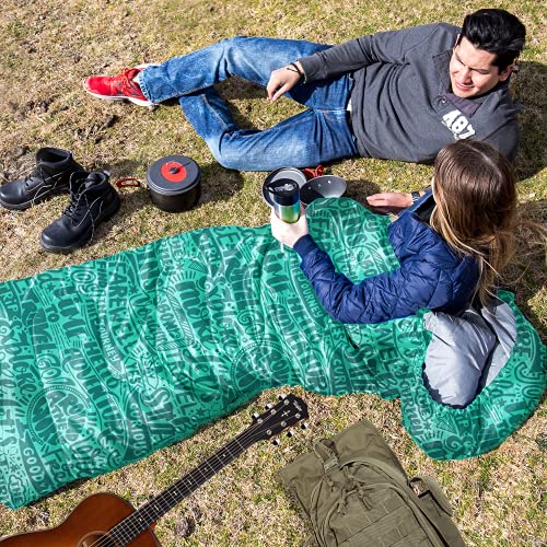 HiHiker Camping Sleeping Bag + Travel Pillow Compression Sack