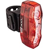 CATEYE ViZ USB Rechargeable Daytime Safety Light | Visible up to 1 Mile, Opticube Lens, Day &amp; Night Flash Modes, IPX4 Waterproof, Fits Road, Mountain &amp; Gravel Bikes