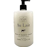 Scottish Fine Soaps The Au Lait Bath & Shower Cream, 25 fl oz, Made in Scotland