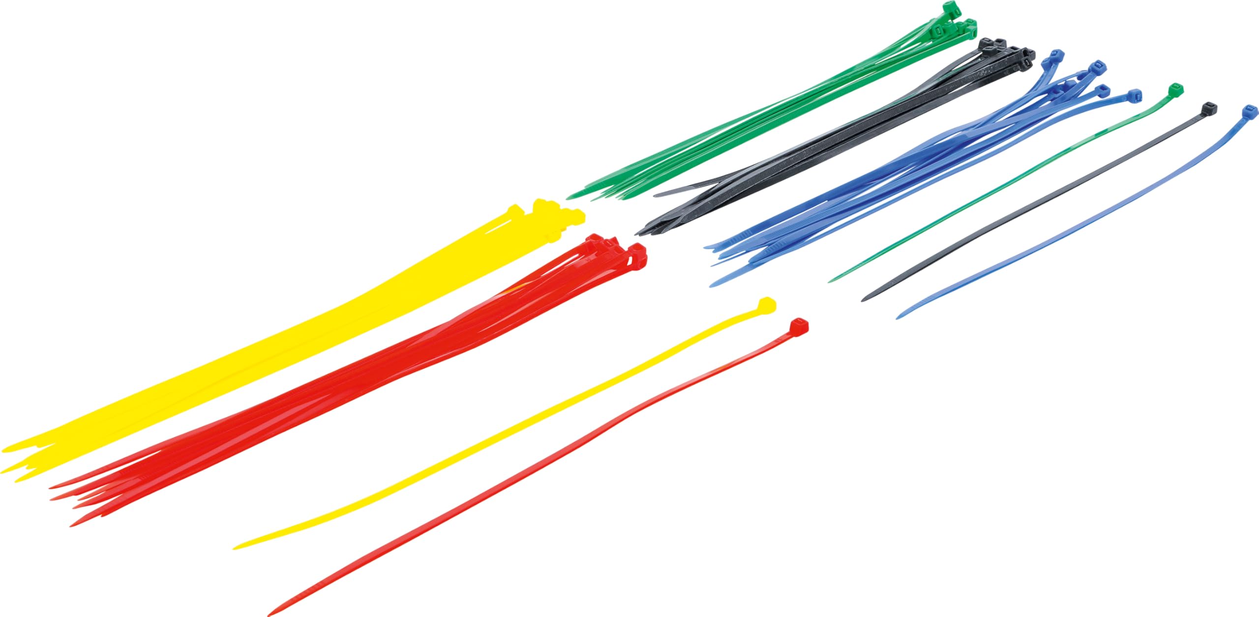 BGS Diy 80771 | Cable Tie Assortment | coloured | 4.8 x 300 mm | 50 pcs.