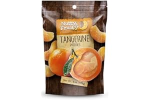 NUTTY AND FRUITY Nutty & Fruity - Dried Tangerine Wedges - Healthy Snack, Non-GMO, Vegan, Gluten-Free Made with All-Natural Fruit (6 oz)