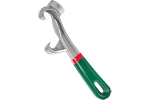 EVERSHIO Bucket Opener Tool 5 Gallon, Aluminum Paint Bucket Lid Remover Wrench with Non-Slip Rubber Handle Grip, Metal Paint Can Lid Opener for Home Industrial (1 Pieces)