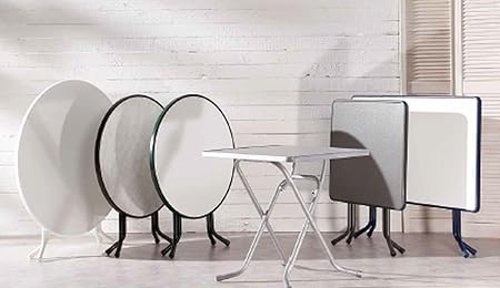 BEST 26527050 Scherenklapptisch Primo eckig 67 x 67 cm, anthrazit