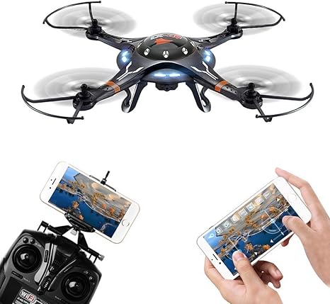Amazon Com Cheerson Cx 32w Black 2 4g 4ch 6 Axis Wifi Control Quadcopter Home Kitchen
