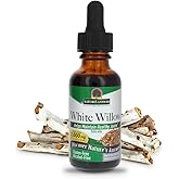 Natures Answer White Willow Bark Extract 1 Ounce - Alcohol Free, Non GMO, Gluten Free, Vegetarian - Daily Supplement for Joint Support & Function - Made in The USA, Organic White Willow Bark