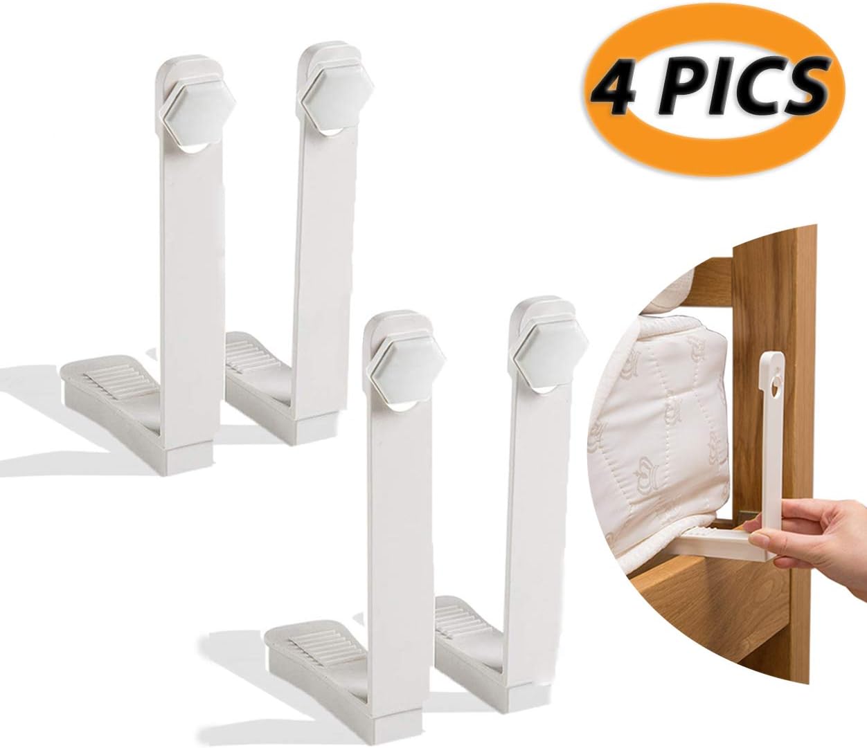 Molens 4 Pieces Sheet Holders Bed Sheet Clip Holders Bed