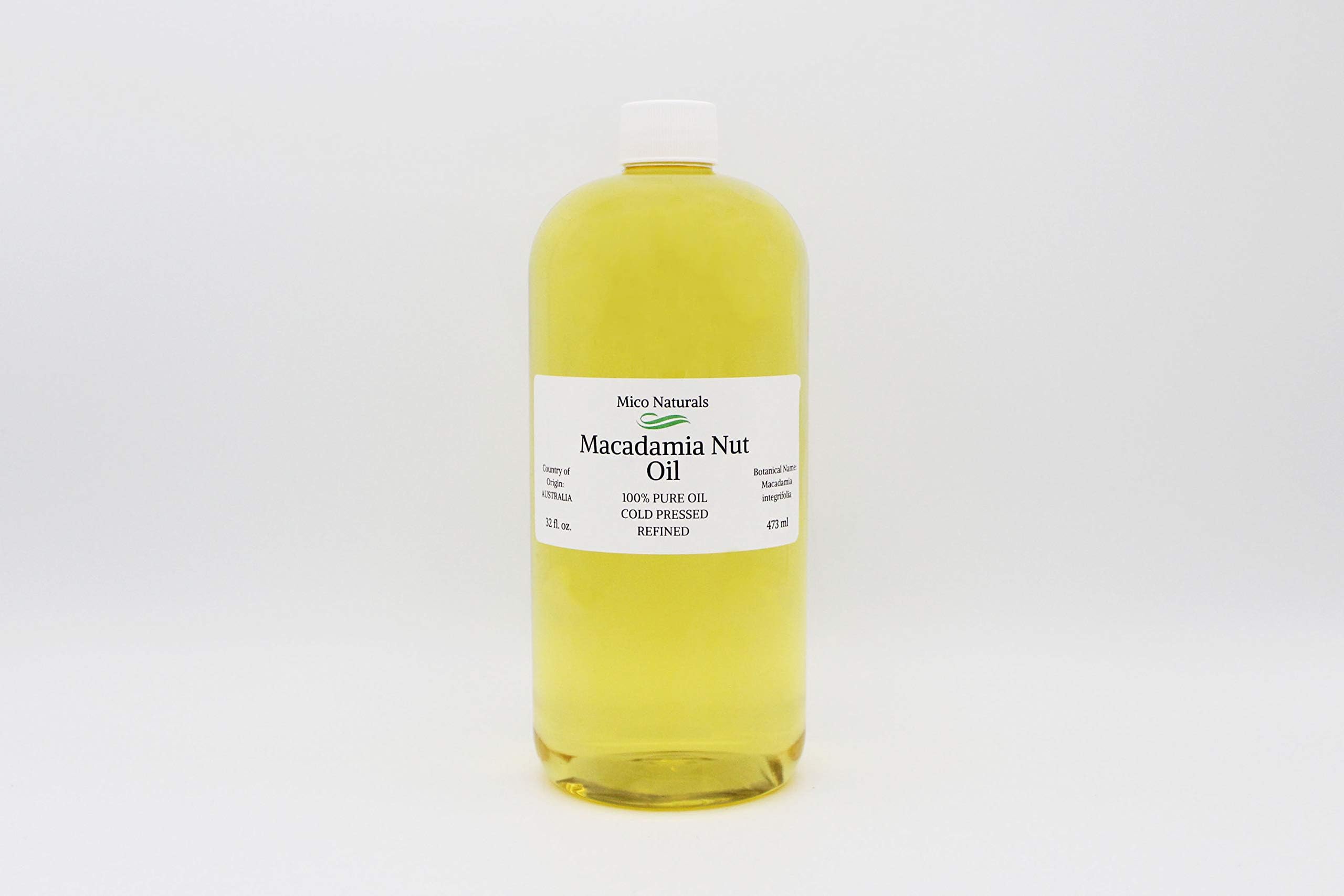 Macadamia Nut Oil 32 fl. oz. Cold Pressed Refined 100% Pure by Mico Naturals