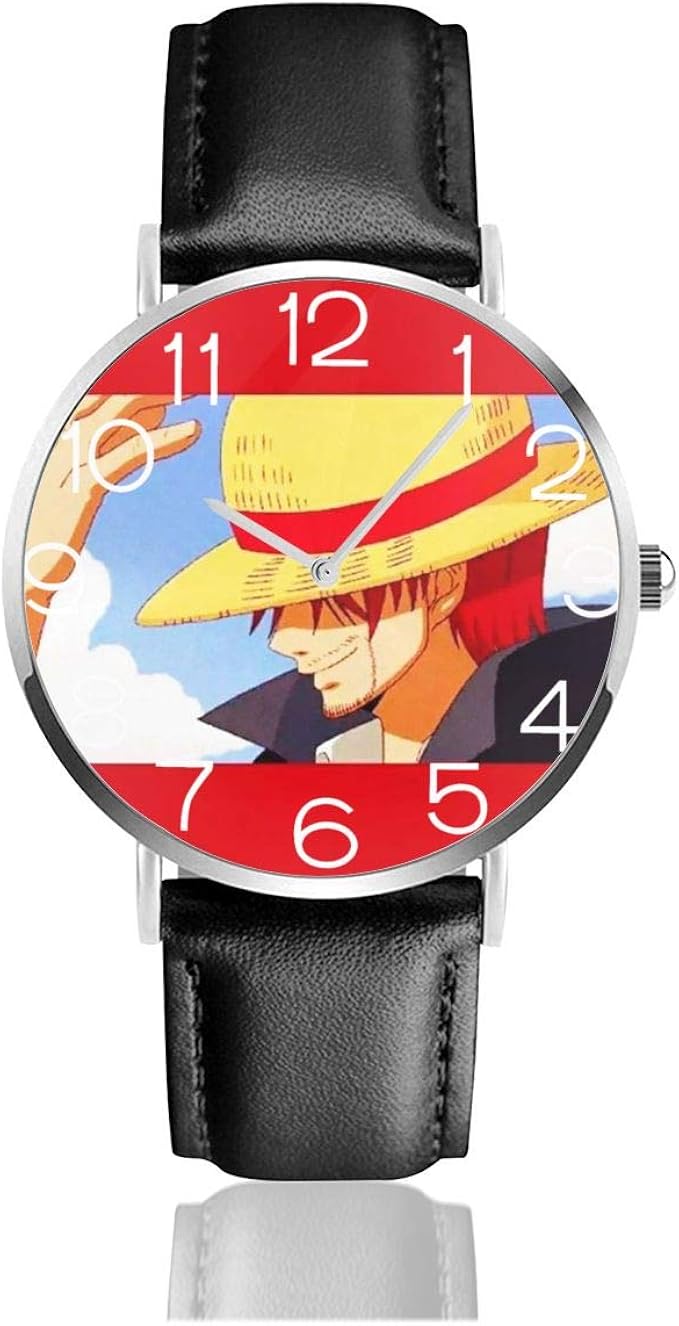 Amazon 腕時計 ワンピース 赤髪のシャンクス 極薄型 生活防水 ウオッチ ォーツムーブメント シンプル ファッション カジュアル ビジネス 38mm文字盤 男女兼用 メンズ腕時計 腕時計 通販