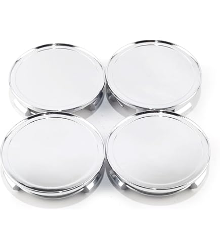 Neuf 4 X 69mm Chrome Centre De Roue Hub-Cap Jante Moyeu Cover-Cap For