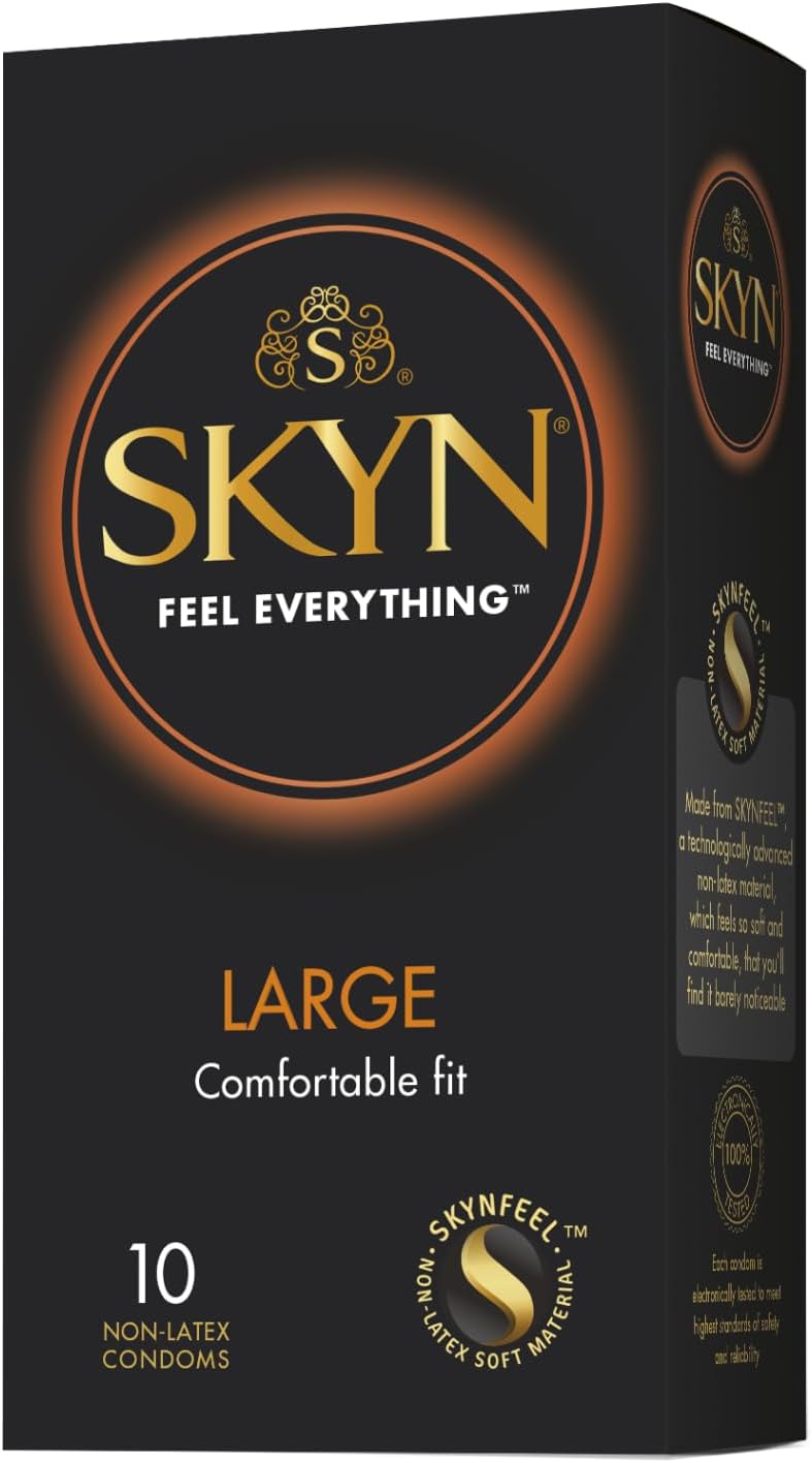 SKYN Large Non-Latex Condoms XL/King Size 10 Pack - Sensoprene