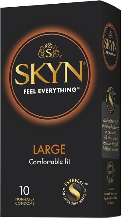SKYN Large Non-Latex Condoms XL/King Size 10 Pack - Sensoprene