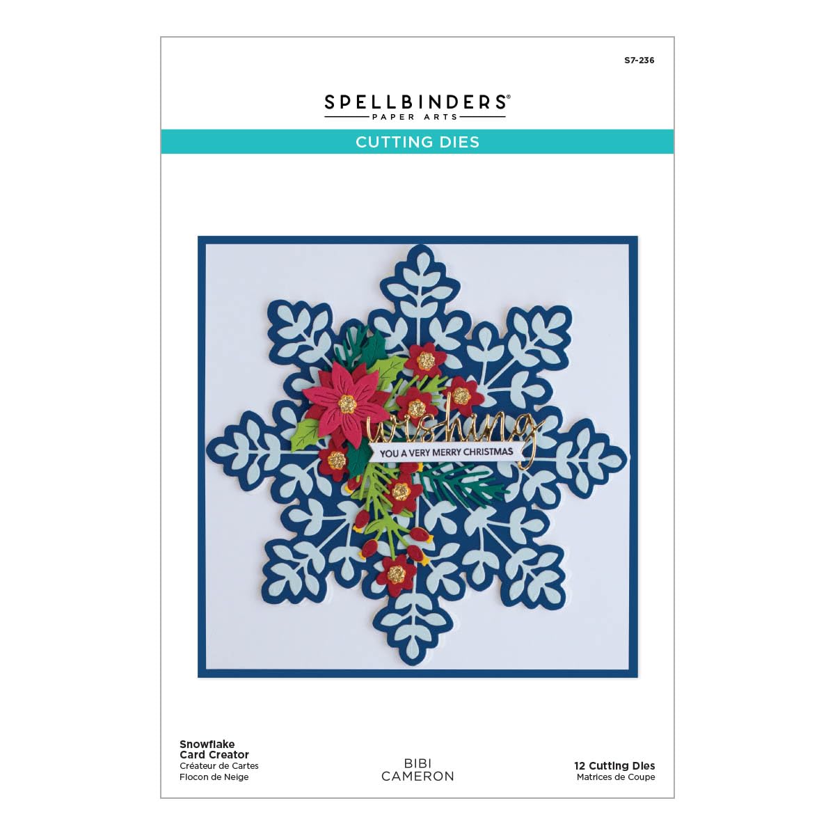 Spellbinders Snowflake Card Creator Etched Dies from The Bibi's Snowflakes Collection by Bibi Cameron