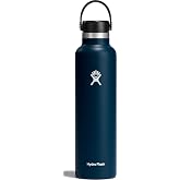 Hydro Flask Water Bottle - Insulated Stainless Steel - Non Spill, Leakproof in 24 Oz Indigo Blue