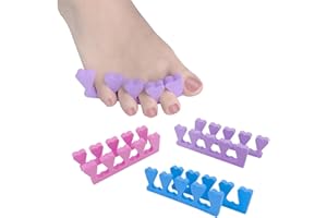 BIGUPHATE Toe Separators Set - 24 Pieces Soft & Durable Pedicure Tools Kit For Feet, Toe Separators For Women& Girls