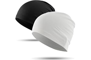 WTACTFUL 1/2-Pack Cooling Skull Caps for Men & Women - Breathable 3D Mesh Running Caps for Cycling, Gym & Summer