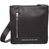 Armani Exchange Men's Pebble Crossbody, Black, One Size
