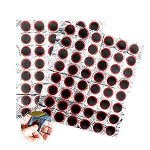 Mostfun 192 Piece Bicycle Tyre Patch Repair Kit Round Rubber Patch for Bicycles Bicycle Repair Kit Bicycle Patches