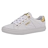 Guess Women's Loven Sneaker, White, 7.5