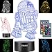 3D Illusion Star Wars Night Light for Kids, 4 Pattern and 7 Color Change NightLight - Perfect Gifts for Birthday and Christmas, Great for Boys Girls Baby and Any Star Wars Fans (Set 2)