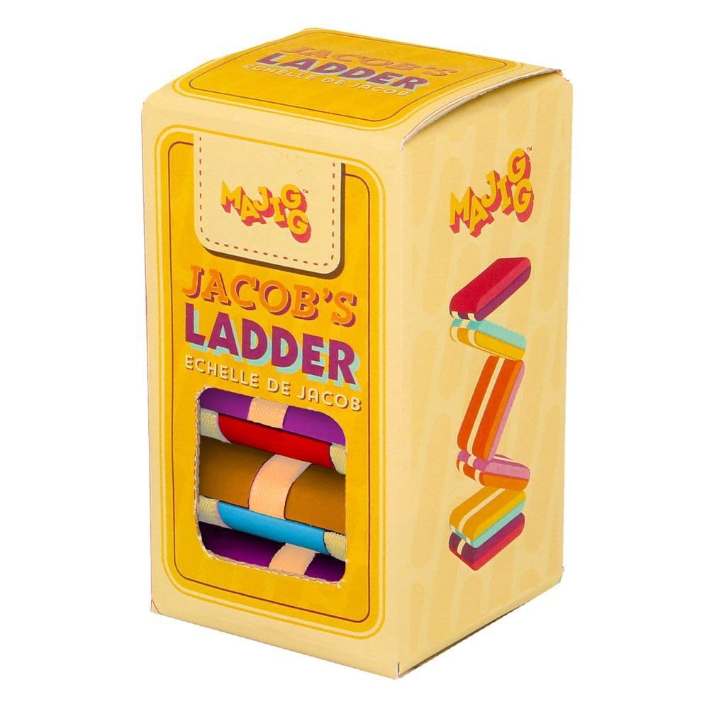 MAJIGG Jacobs Ladder, Retro Wooden Illusion Toy