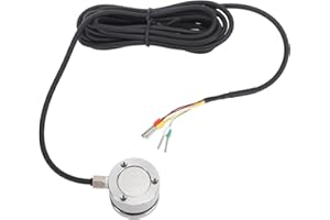 0 to 100KG Load Cell Sensor, Stainless Steel Flat Membrane Box Compression Force Sensor for Force Testing Instruments 5 to 15