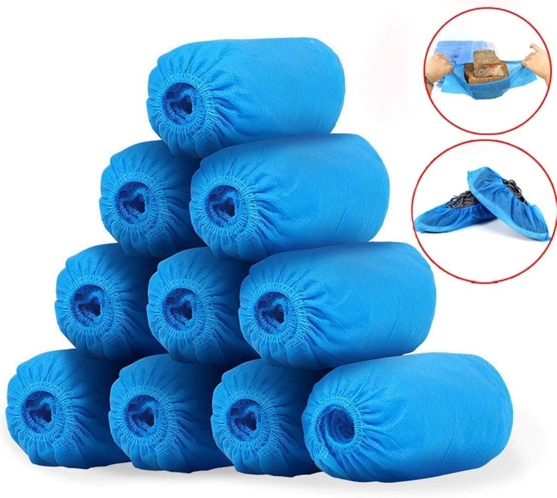 100 Pack Shoe Covers Disposable Shoe & Boot Covers for Home Indoor Outdoor Protect Your Home Floors and Shoes